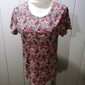 Croft & Barrow Womens M Floral T-shirt